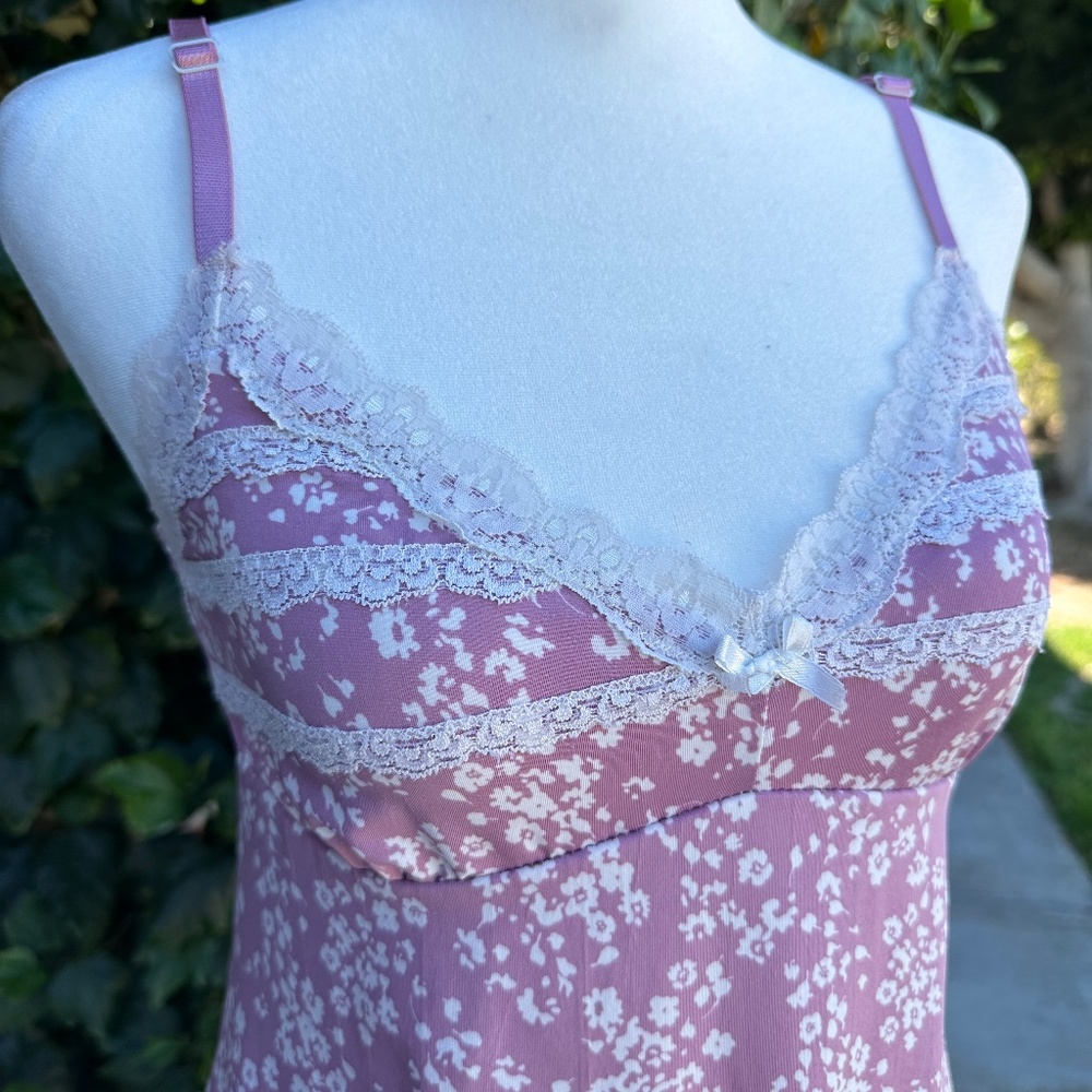 Laura Ashley Pastel Purple Slip Dress